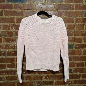 Banana Republic light pink knit sweater 100% cotton - size M